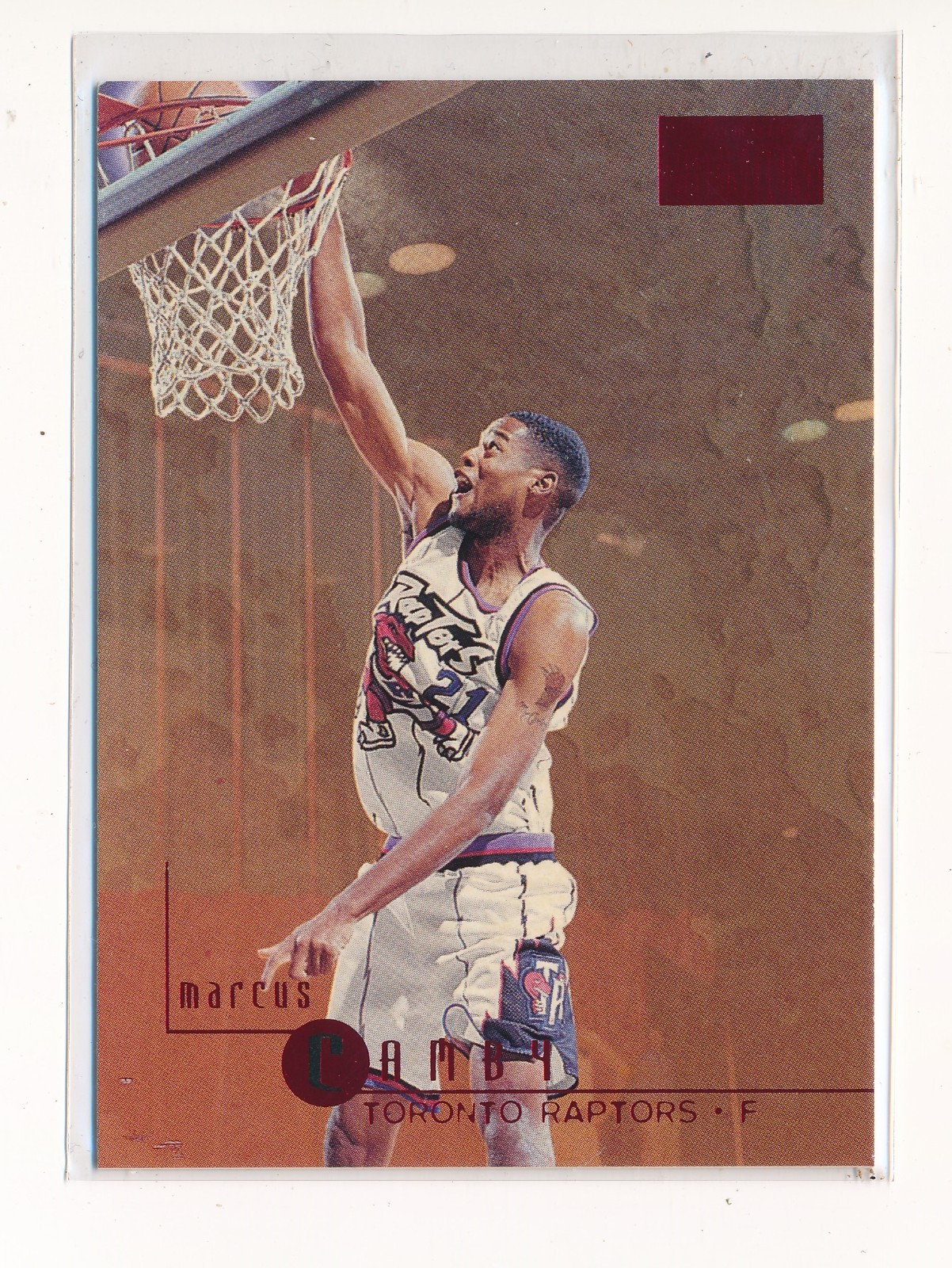 MARCUS CAMBY 1996-97 SKYBOX PREMIUM RUBIES #113 RC ROOKIE *TORONTO RAPTORS*
