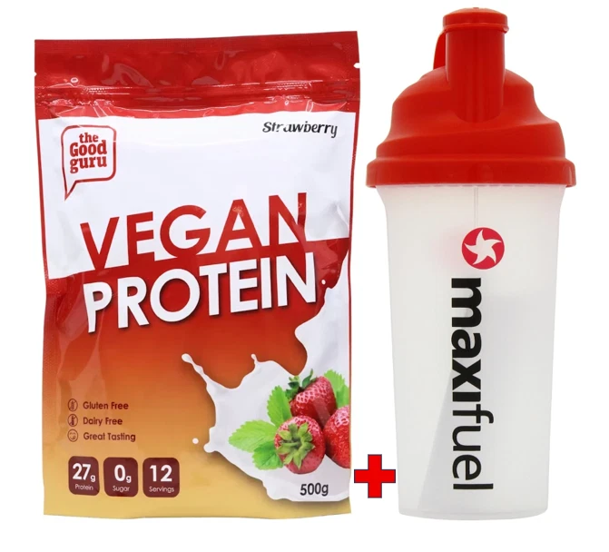 Vegan Protein Gluten Dairy Free Great Tasting Strawberry 500g Good Guru + Shaker
Opens in a new wind