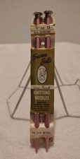 Vintage SUSAN BATES Knitting Needles  Size 13  10" Silvalume  One Pair  EUC