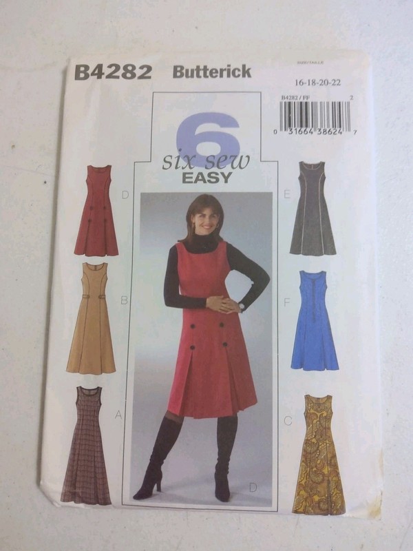 Butterick  B4282 Sewing Pattern Misses Dress Size  16- 22 New Uncut Factory...