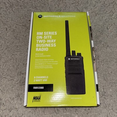 Motorola RMV2080 On Site 8 Channel VHF Rugged Two-Way Business Radio new in box 
