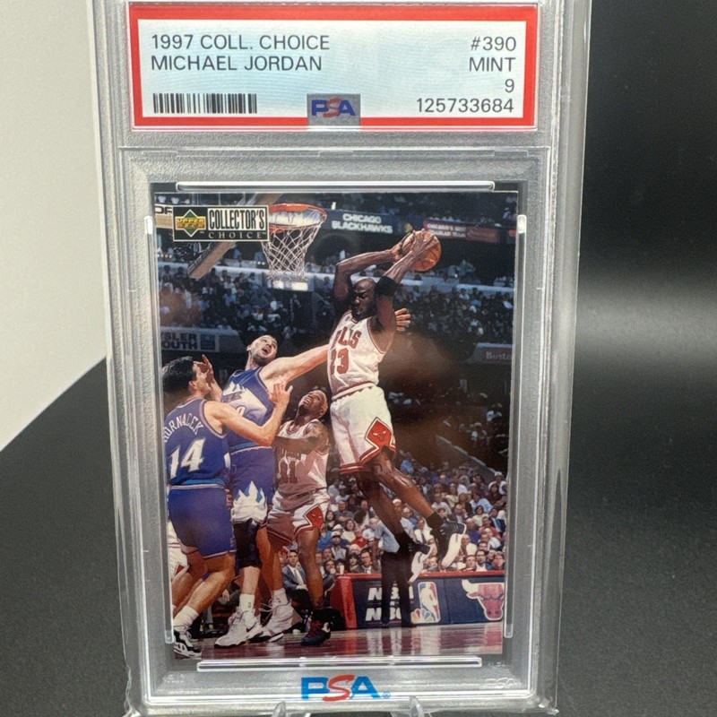 1997-98 Upper Deck Collector's Choice Michael's Magic Michael Jordan #390 PSA 9