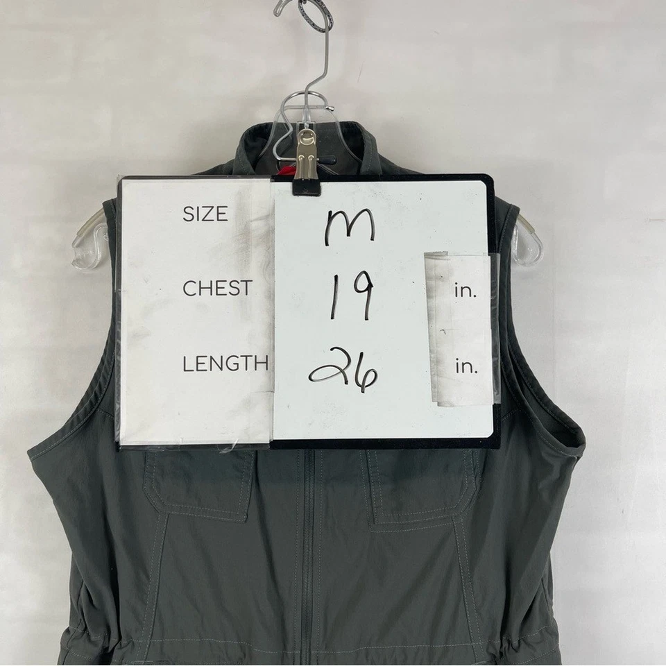 Royal Robbins Performance Utility Vest Men's M Gray Outdoor Travel Hiking Zip - Image 2 of 4