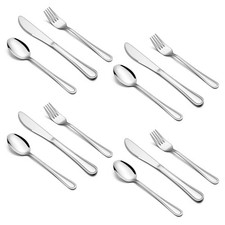 12-Piece Kids Silverware, Stainless Steel Toddler Utensils Flatware Set, Pres...