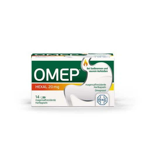HEXAL AG 3x Omep Hexal 20mg bei Sodbrennen 14 Hartkapseln Omeprazol PZN: 10070208