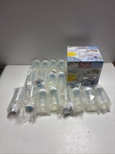 Playtex Necessities Manual Breast Pump Kit W/16 bottles  Drop-Ins Liners New