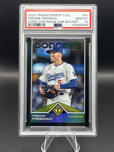 2024 Transcendent Icons - Freddie Freeman Chrome Image Variation /10 PSA 10