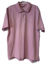 Brooks Brothers Performance Polo Shirt Mens Large Pink Short Sleeve Cotton
