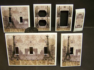  PARIS FRANCE EIFFEL TOWER # 25 LIGHT SWITCH COVER PLATE OR OUTLET