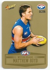2012 Champions Gold (GC206) Matthew BOYD Western Bulldogs