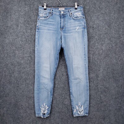 AGOLDE Jeans Women 28 Blue Sophie Crop Vertigo Mid Rise