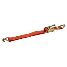 Boxer Tool - J Hook Universal Ratchet Tie Down - 2" x 8 FT Long Red