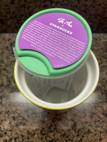 Vaso de cerámica Starbucks X Shae Anthony 2024 multicolor Target She x This, NUEVO - Imagen 5 de 6