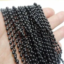 1.5/2/2.4/3.2/4/5/6/8/10mm Black Stainless Steel Ball Chain DIY Jewelry finding