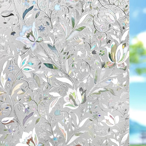 Kromapolis Window Film - Privacy, Decorative Stained Glass Vinyl Covering,