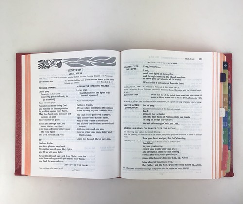 ROMAN MISSAL THE SACRAMENTARY 1985 TABS CATHOLIC BOOK PUBLISHING RELIGIOUS VTG - Picture 4 of 20