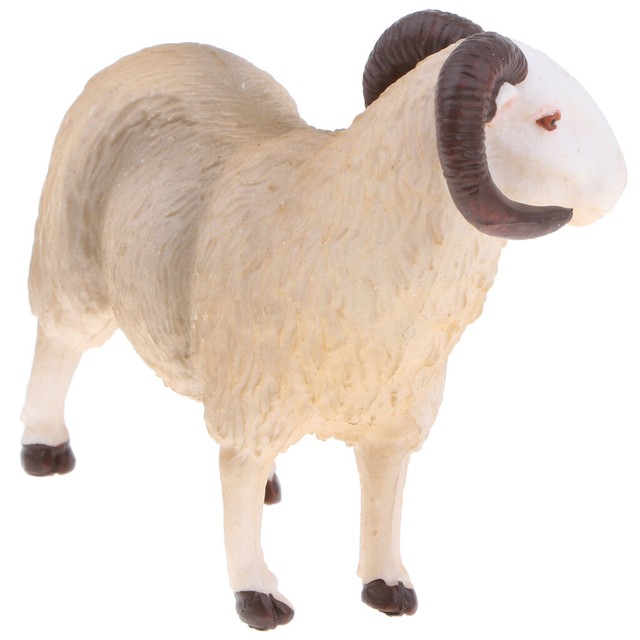 Realistic Bighorn Sheep Animal Model Action Figure Kids Educational Toy