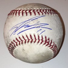 SHINTARO FUJINAMI OAKLAND A’S SIGNED AUTOGRAPHED GAME USED MLB BASEBALL W/PROOF!