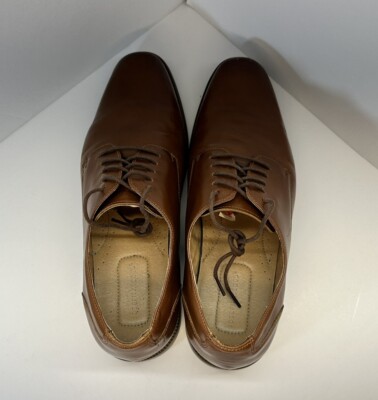 Joseph Abboud Thorton Brown Leather Plain Toe Oxford Dress  display picture 2