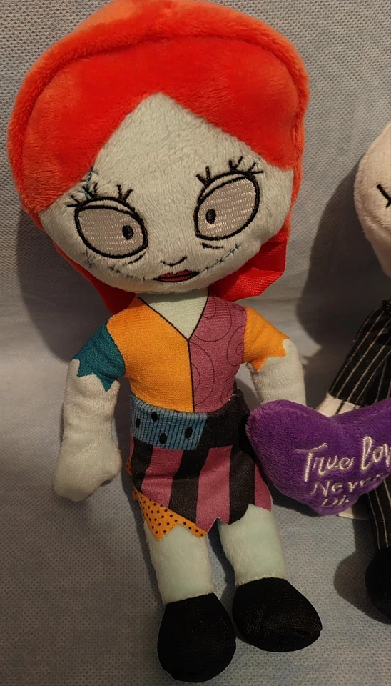 Disney Nightmare Before Christmas Jack & Sally Plush Toy Dolls New with Tag - Image 2 of 4