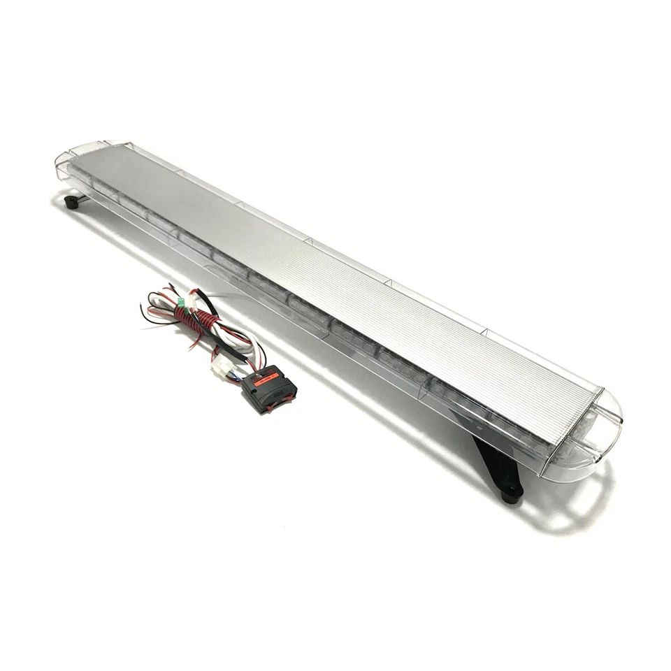 Baliza de recuperación de advertencia de emergencia impermeable 55" 104 LED ámbar/blanco barra de luz Foto 4 de 4