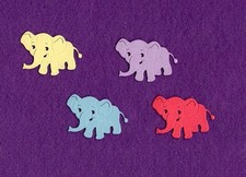 Elephant 4 baby cute die cuts scrapbook cards