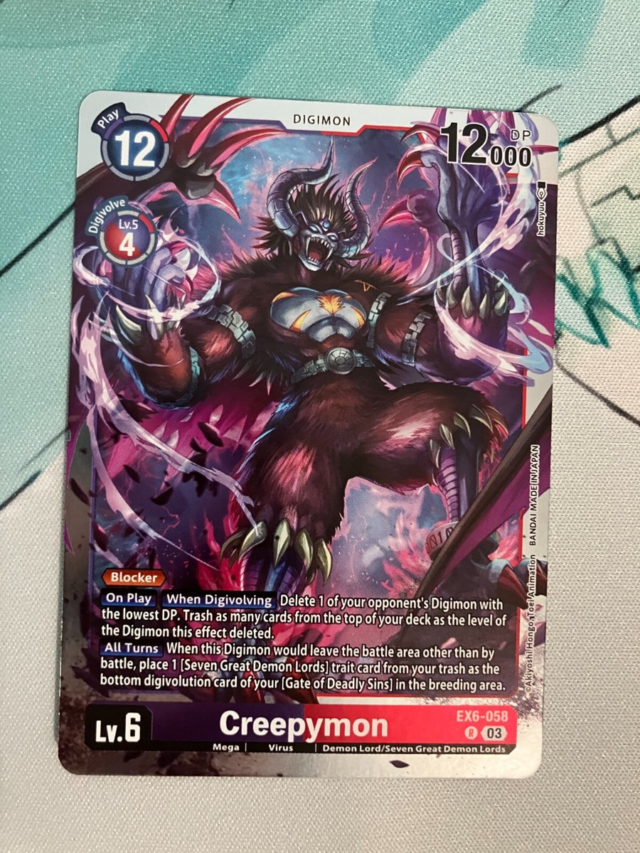 Creepymon EX6-058 R Digimon CCG | Infernal Ascension NM | eBay