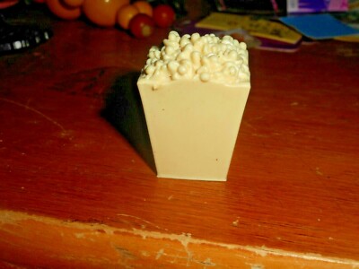 Miniature MYSCENE Tan POPCORN CUP Used MATTEL piece UNIQUE plastic Dollhouse