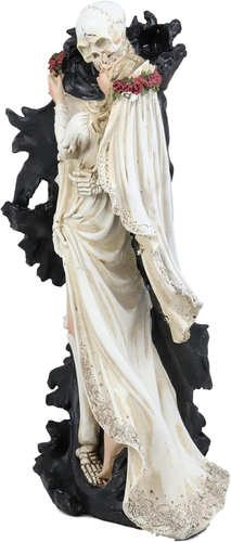 Ebros Hochzeit Braut und Tod Engel Sensenmann Skelett der Kuss Figur 14,25 - Bild 4 von 9