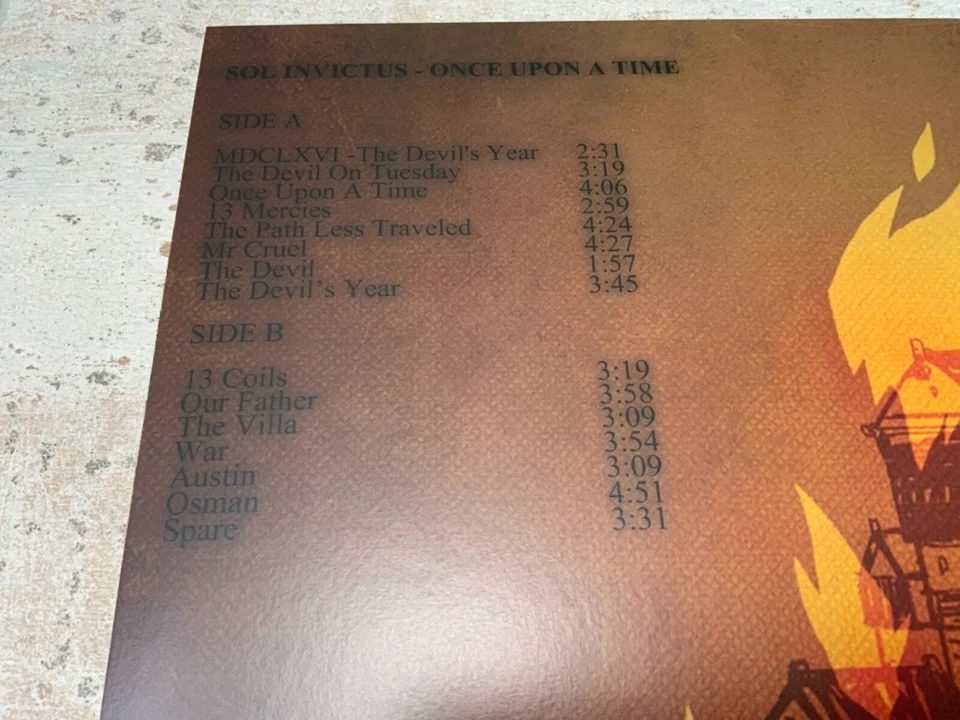 Sol Invictus once upon a time Vinyl LP Black Gatefold Ltd Edition Death In June - Image 4 of 4