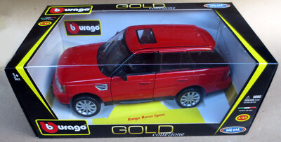 Burago Bburago Gold Range Rover Sport L320 rot 2005 13 Land Collezione 1/18 1:18