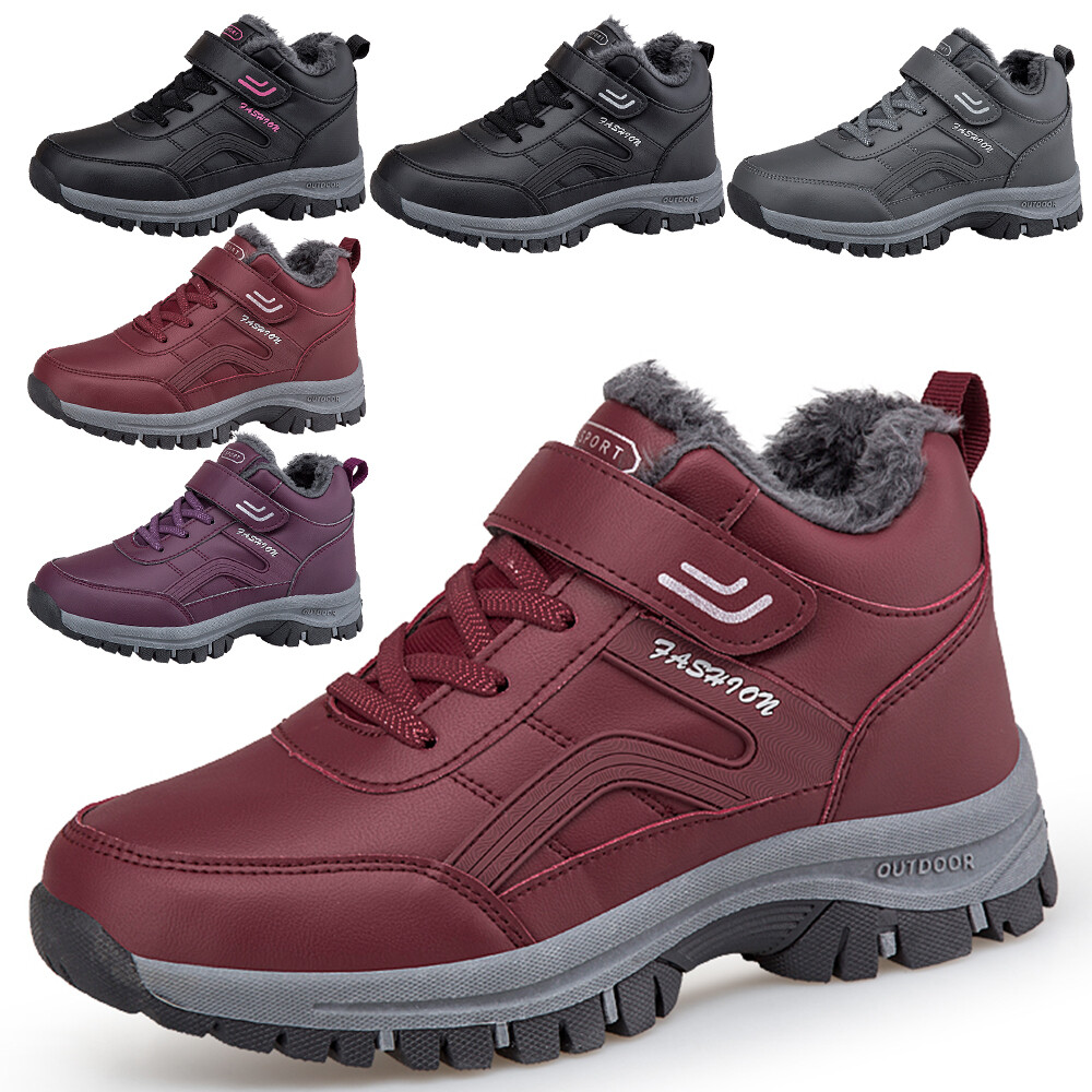 Snow Shoes Winter Walking Sneakers Men Women Winter Boots Warm Fur