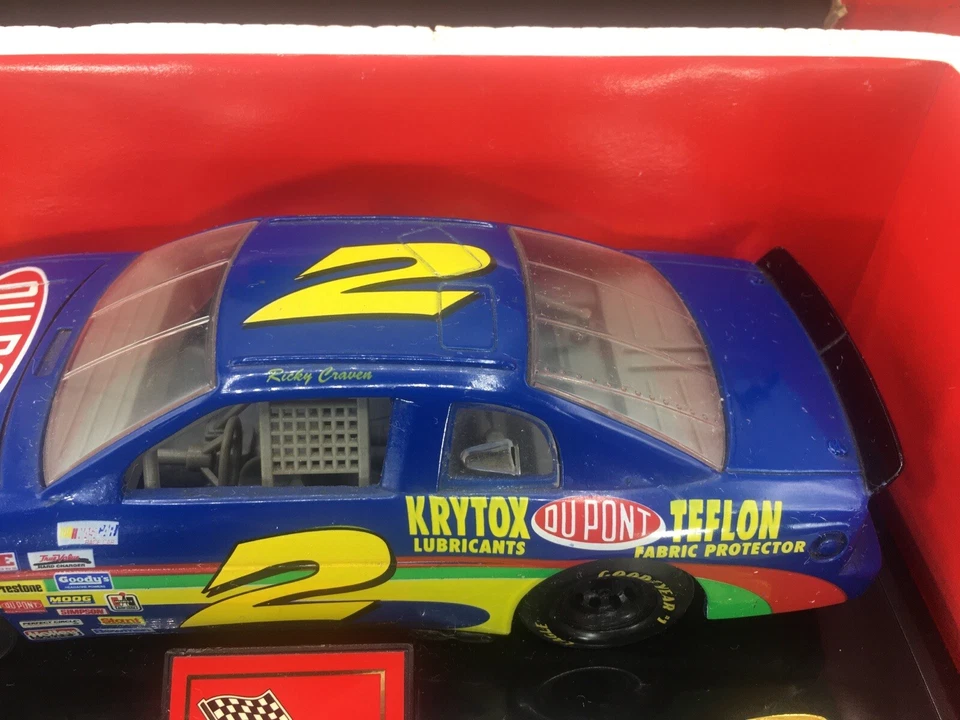 Racing Champions 1995 Ricky Craven 1/24 Nascar Diecast Firmado #2 Dupont Azul Foto 4 de 4