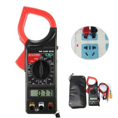 DT266C Digital LCD Clamp Meter Multimeter Ohmmeter with Temperature Measurement