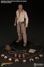Sideshow 1/6 Indiana Jones and the Temple of Doom Figure Shipper Shield NIB