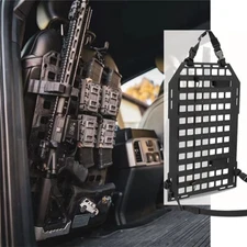 Tactical Rigid MOLLE Panel Car Vehicle Truck Seat Back hunting Storage Organizer