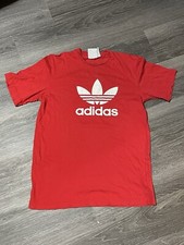 Adidas Originals Red Trefoil Shirt Small