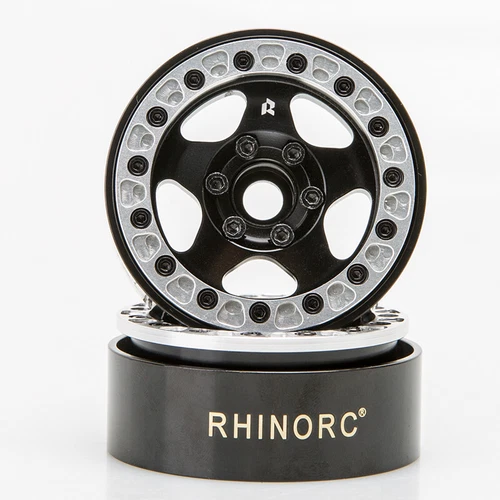 Llanta de rueda Beadlock de latón estrecho de 1,9" de 1/10 radiocontrol para coche sobre orugas SCX10 TRX4 VS4-10 4 un. - Imagen 4 de 14