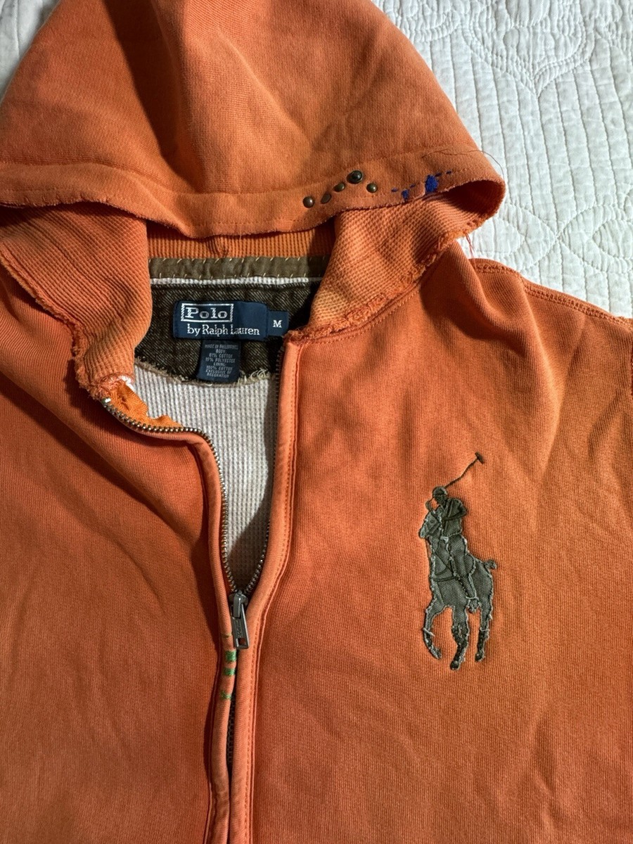 Vintage POLO RALPH LAUREN Full zip hoodie TALON zip thermal