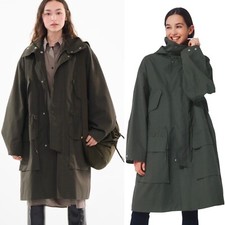 Lemaire Uniqlo U Black Cotton Hooded Utility Coat Parka Uk Xxs Uk 6 8 10