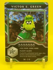 2021-22 UD MVP HOCKEY MASCOT  CARDS SPARKLE VICTOR E. GREEN M-10