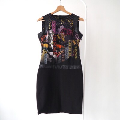 Save The Queen Italian arty dress crazy print y2k made in Italy S M