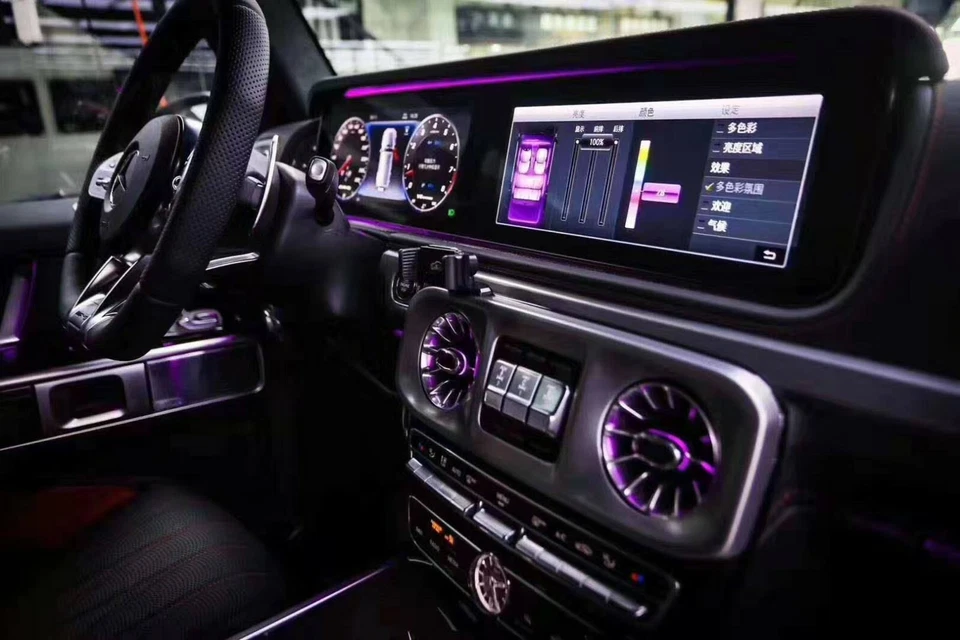 LED Ambient Lights Air Vent For Mercedes Benz W464 G class G500 G63 G65 G550 Foto 3 de 4