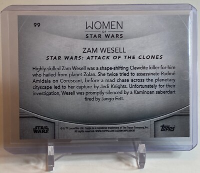 2020 Topps Women of Star Wars Zam Wesell Attack of the Clones Base