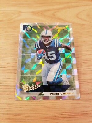 Parris Campbell - The Rookies (2019 Donruss) Colts RC Panini NFL Card # TR-15