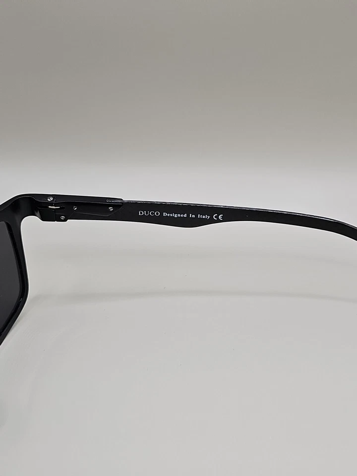 Duco DC8206 Carbon Fiber Black Frame Black Lens Polarized Sunglasses 56-15-139 - Image 4 of 4