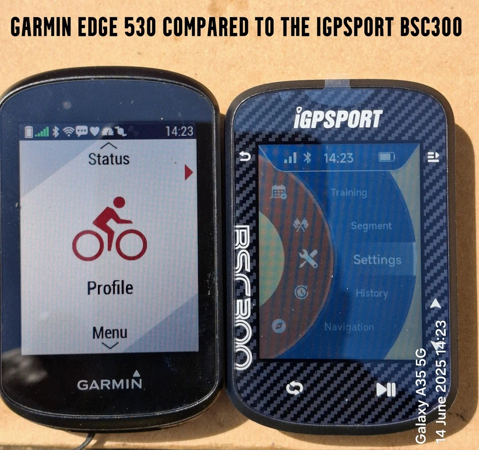 IGPSPORT BSC300 GPS cycling Computer w/ Case Stem Mount & Out front Mount - Image 3 of 4