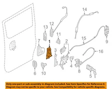 GM OEM 15-18 City Express Lock Hardware-Handle, Outside 19317276
