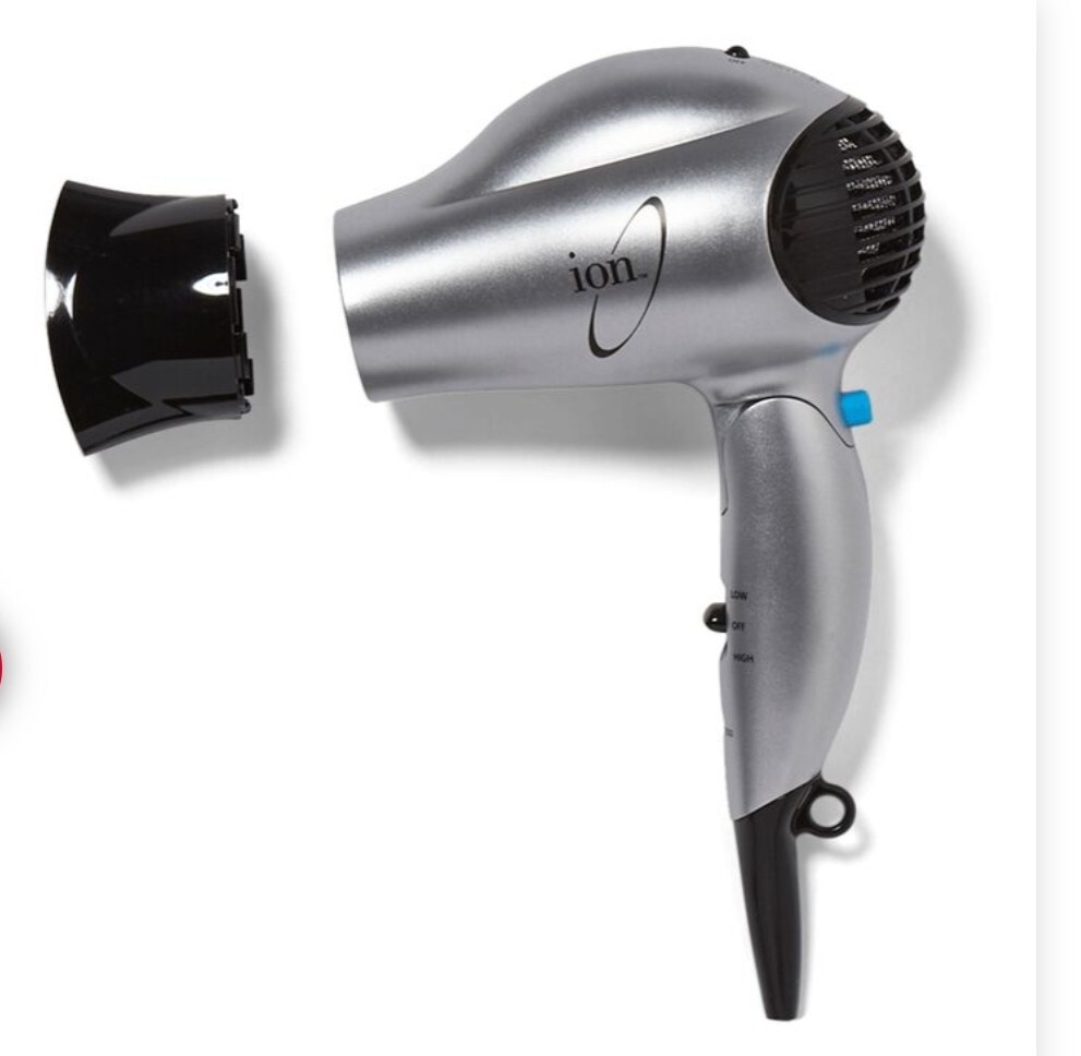 Ion Ceramic Tourmaline 1875 Watt Ionic Travel Dryer (No Box  display picture 1