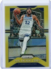 2019-20 Panini Prizm Basketball Gold Prizm #161 Karl-Anthony Towns #01/10